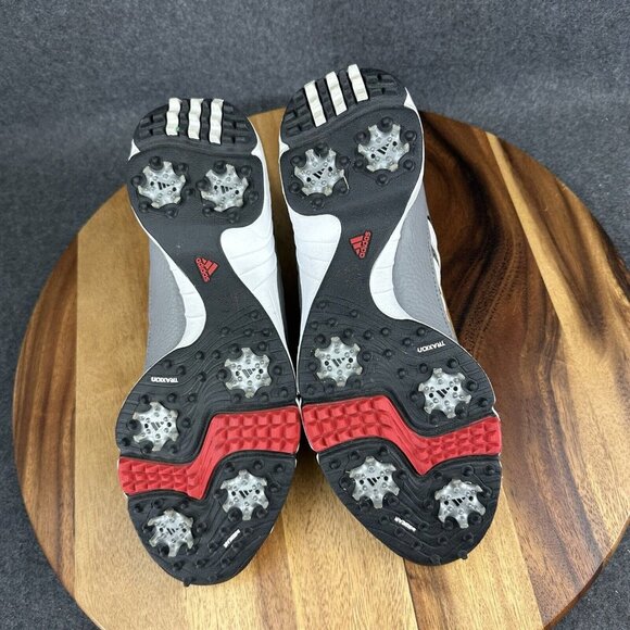 Adidas Mens 7.5 Tech Response 4.0 Spiked Golf Shoes Gray White Q47083 - Picture 11 of 12